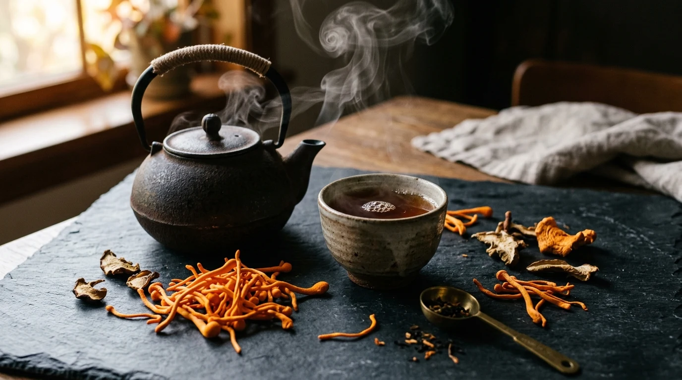 cordyceps tea (AI Generated Image)
